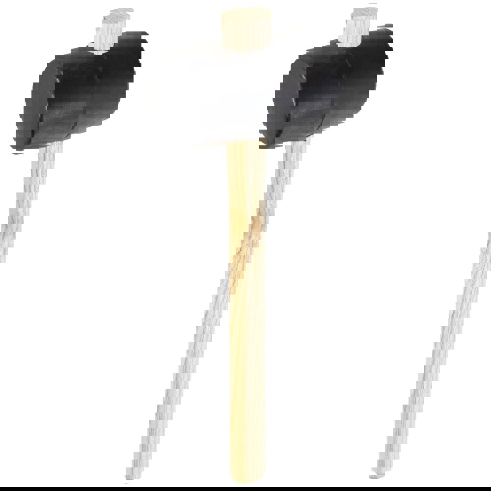 Mallets; Mallet Type: Double Face Mallet ; Head Weight (Oz): 16.93 ; Head Material: Rubber ; Handle Material: Wood ; Handle Color: Brown ; Head Color: Black