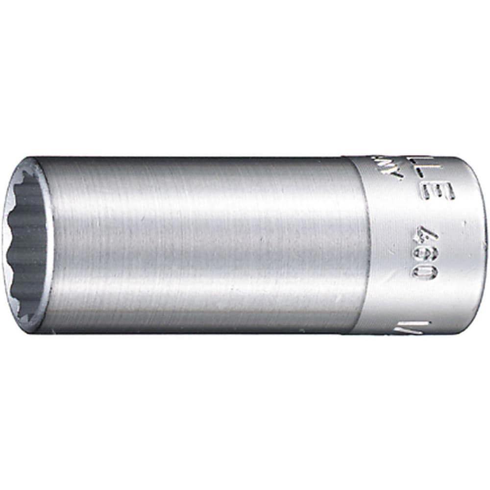 Hand Sockets; Socket Type: Standard ; Drive Size: 3/8in (Inch); Socket Size (Inch): 7/16 ; Drive Style: Hex ; Number Of Points: 12 ; Overall Length (Decimal Inch): 1.5000