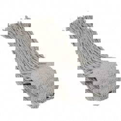 Wet Mop Cut: Clamp Jaw, Small, White Mop, Cotton