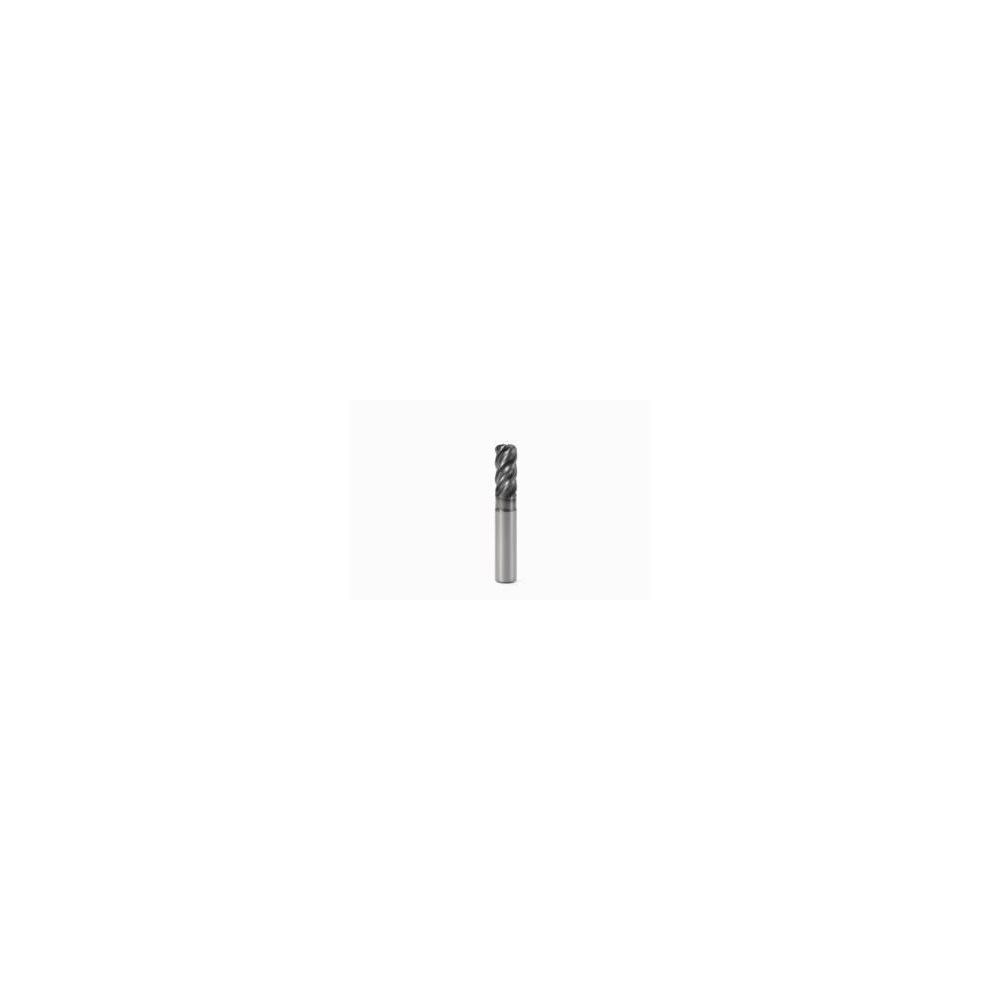 Corner Radius End Mill: 16 mm Dia, 32 mm LOC, 2.5 mm Radius, 5 Flutes, Solid Carbide