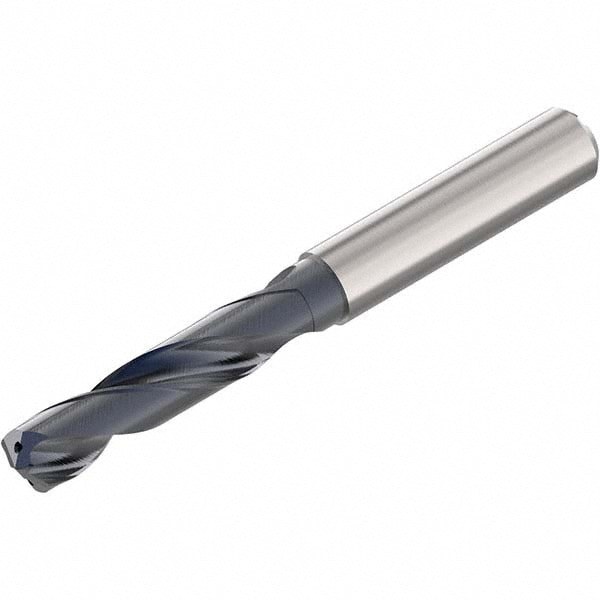 Screw Machine Length Drill Bit: 9.55 mm Dia, 140 deg Point, Solid Carbide