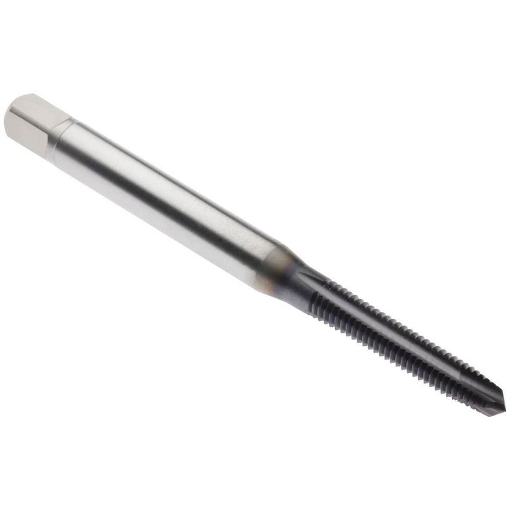 Spiral Point Tap: M10x1.5 Metric, 3 Flutes, Plug Chamfer, 6H Class of Fit, High-Speed Steel-E-PM, TiAlN Coated