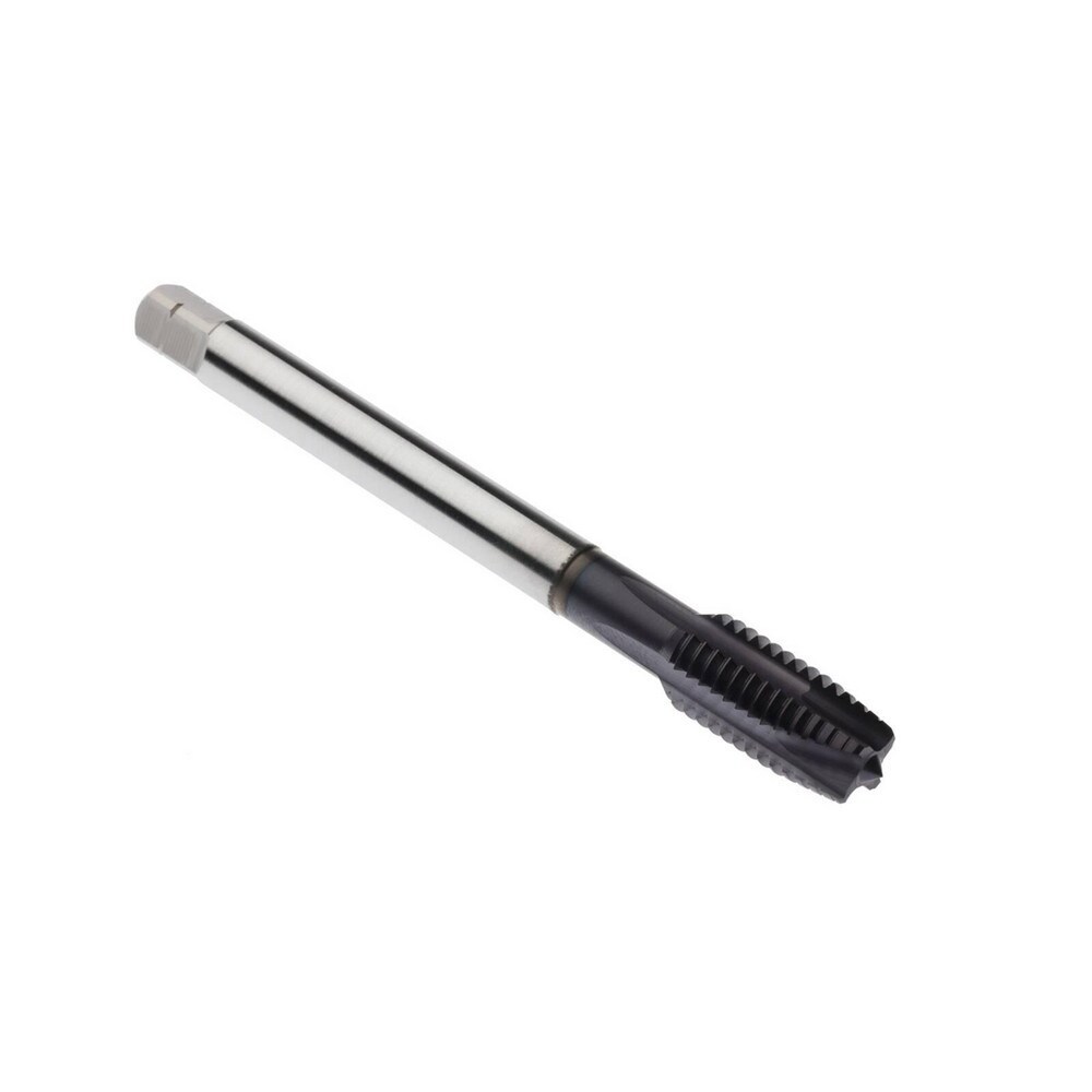 Spiral Point Tap: M14x2 Metric, 4 Flutes, Plug Chamfer, 6H Class of Fit, High-Speed Steel-E-PM, TiAlN Coated