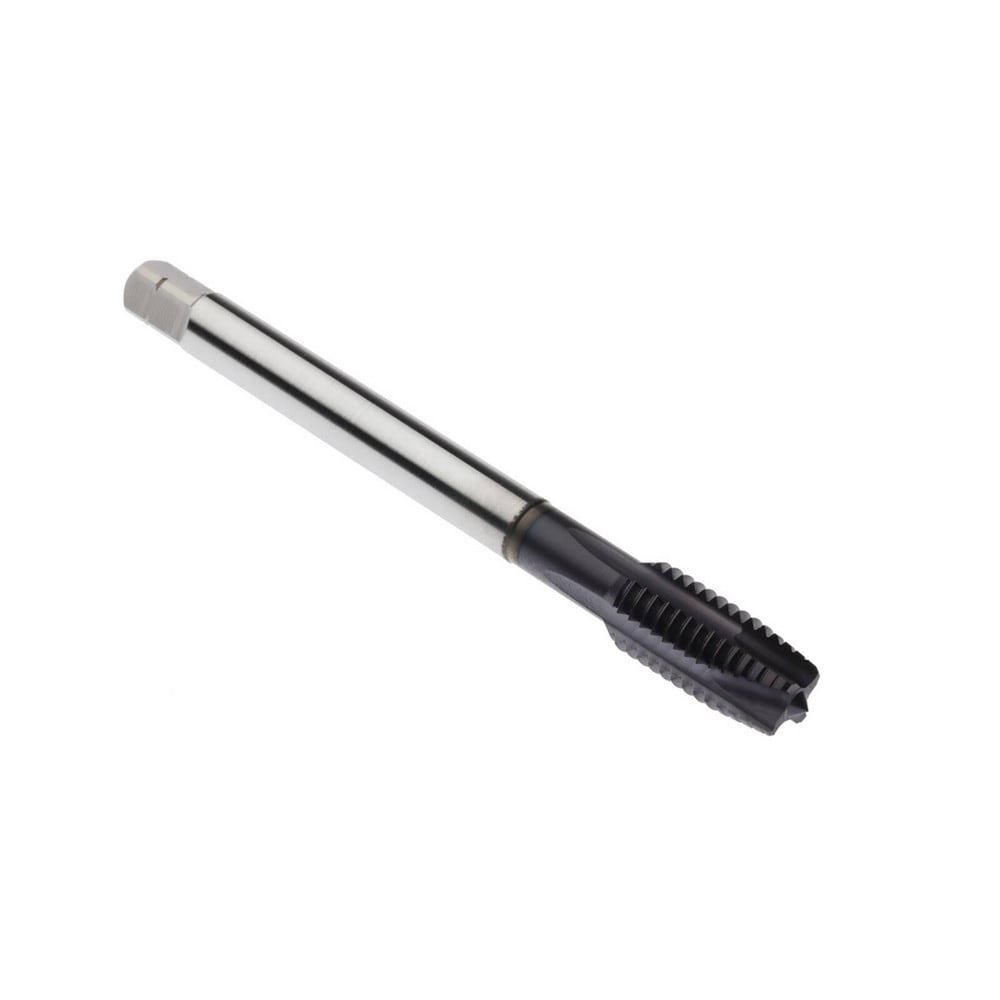 Spiral Point Tap: M20x2.5 Metric, 4 Flutes, Plug Chamfer, 6H Class of Fit, High-Speed Steel-E-PM, TiAlN Coated