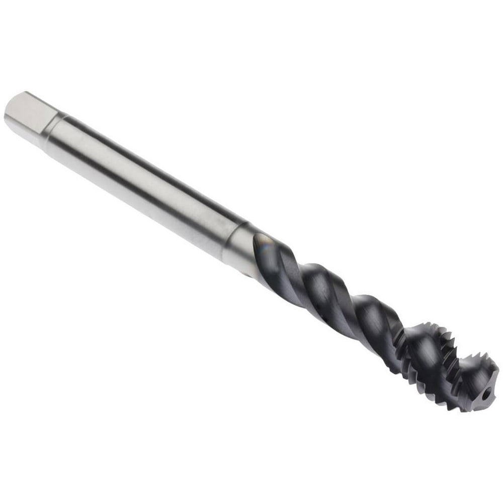 Spiral Point Tap: M30x3.5 Metric, 4 Flutes, Plug Chamfer, 6HX Class of Fit, High-Speed Steel-E-PM, AlTiN Coated