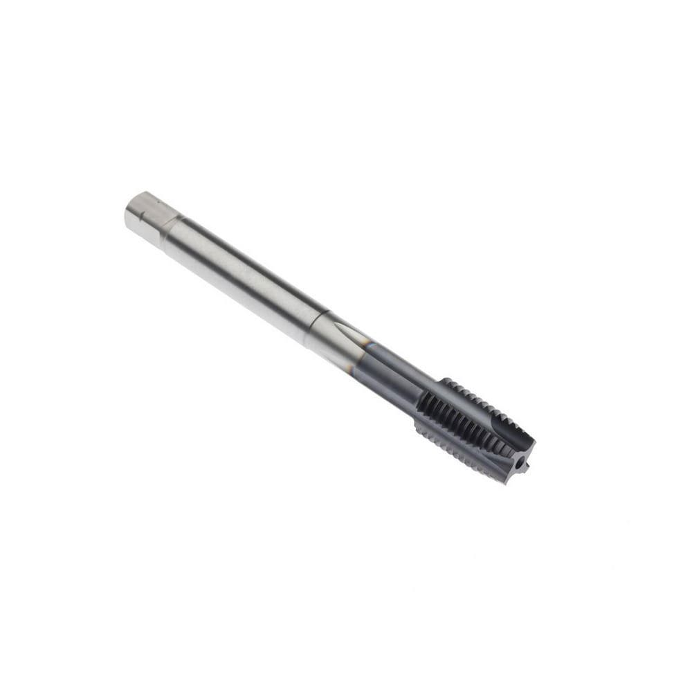 Spiral Point Tap: MF12x1.25 Metric Fine, 4 Flutes, Plug Chamfer, 6HX Class of Fit, High-Speed Steel-E-PM, AlTiN Coated