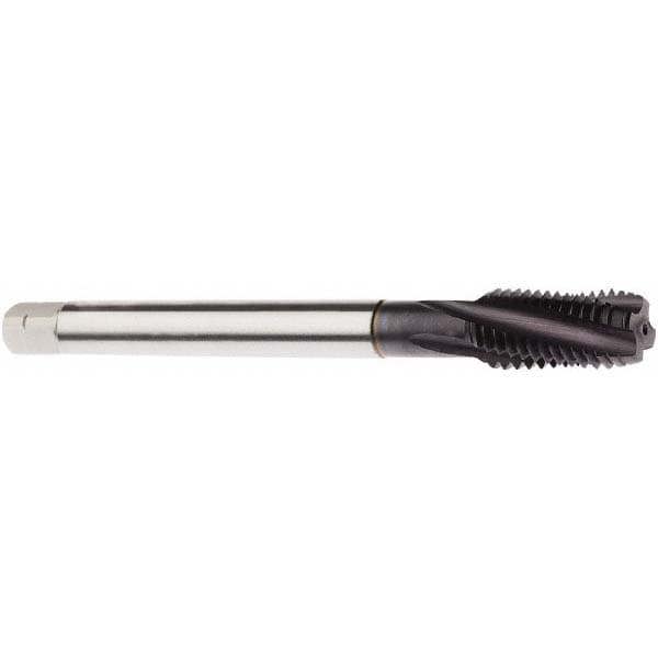 Spiral Flute Tap: M14 x 2.00, Metric, 4 Flute, Modified Bottoming, 6H Class of Fit, Powdered Metal, TiAlN Finish