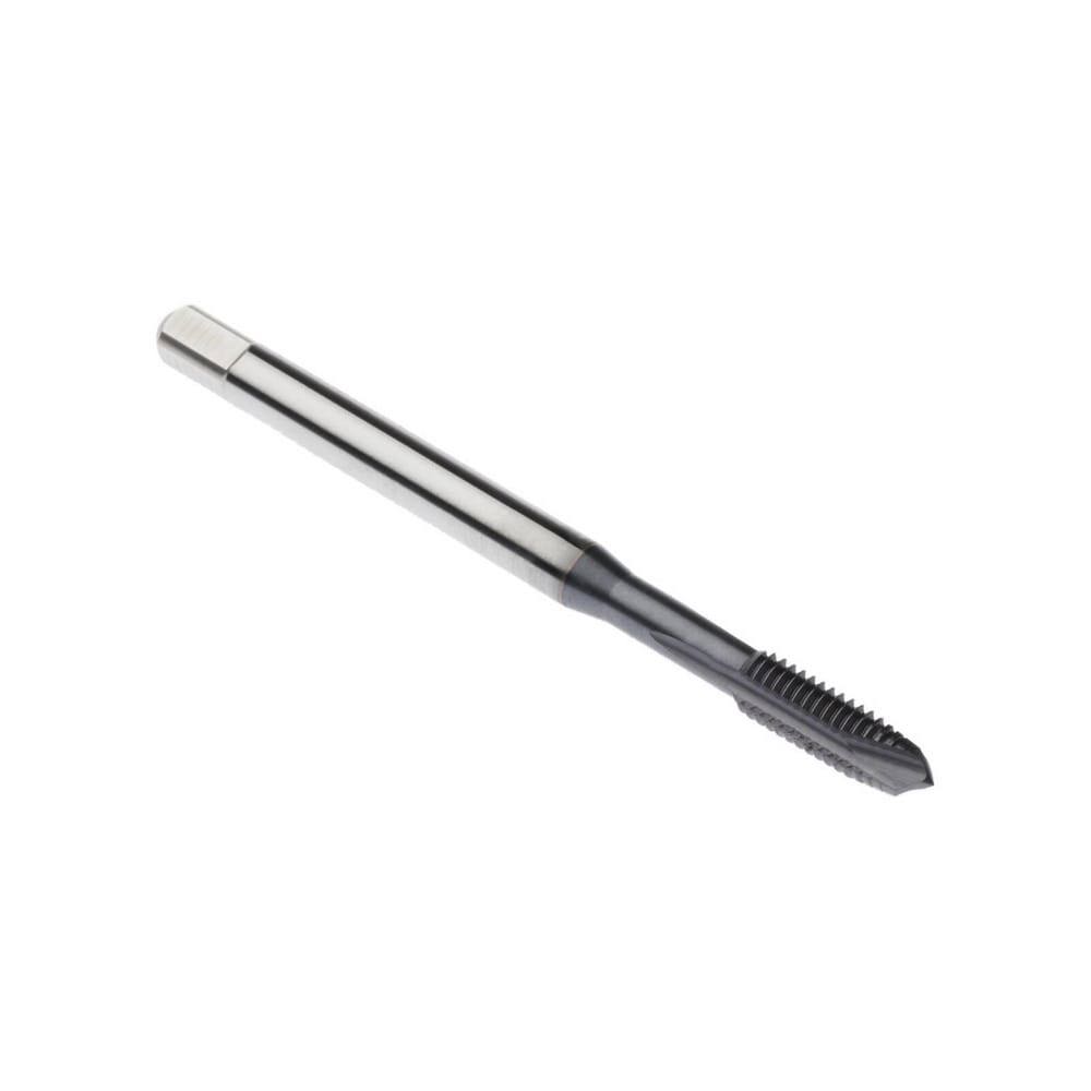 Spiral Point Tap: M1.8x0.35 Metric, 2 Flutes, Plug Chamfer, 6H Class of Fit, High-Speed Steel-E, TiCN Coated