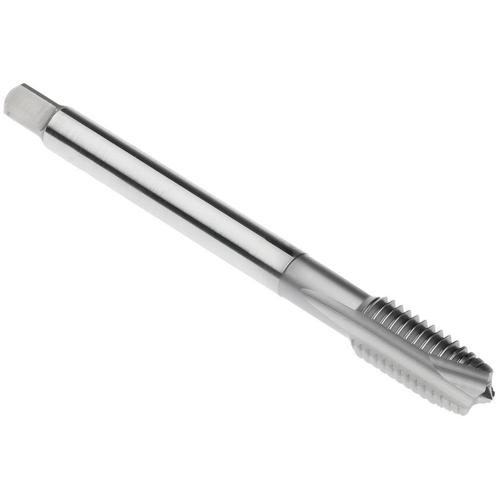 Spiral Point Tap: M16x2 Metric, 4 Flutes, Plug Chamfer, 6H Class of Fit, High-Speed Steel-E, Bright/Uncoated