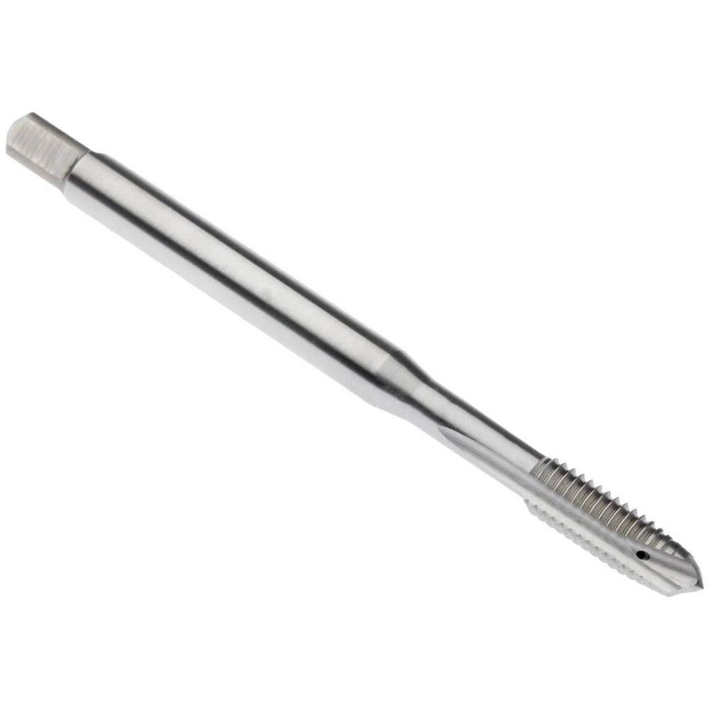 Spiral Point Tap: M6x1 Metric, 3 Flutes, Plug Chamfer, 6H Class of Fit, Powdered Metal High-Speed Steel, Bright/Uncoated