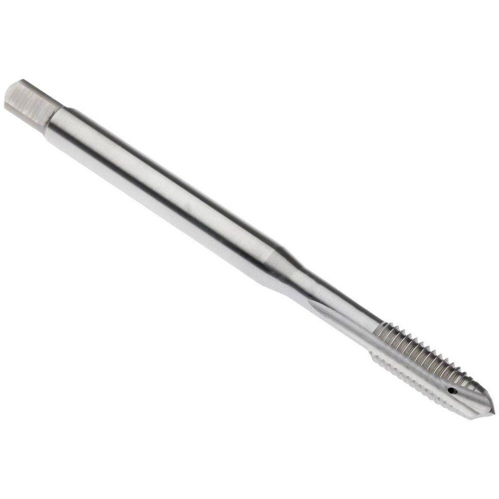 Spiral Point Tap: M10x1.5 Metric, 3 Flutes, Plug Chamfer, 6H Class of Fit, Powdered Metal High-Speed Steel, Bright/Uncoated