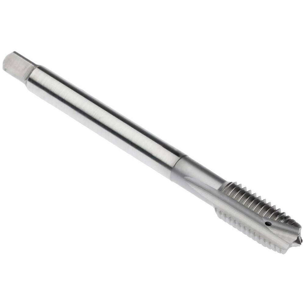 Spiral Point Tap: M14x2 Metric, 4 Flutes, Plug Chamfer, 6H Class of Fit, Powdered Metal High-Speed Steel, Bright/Uncoated