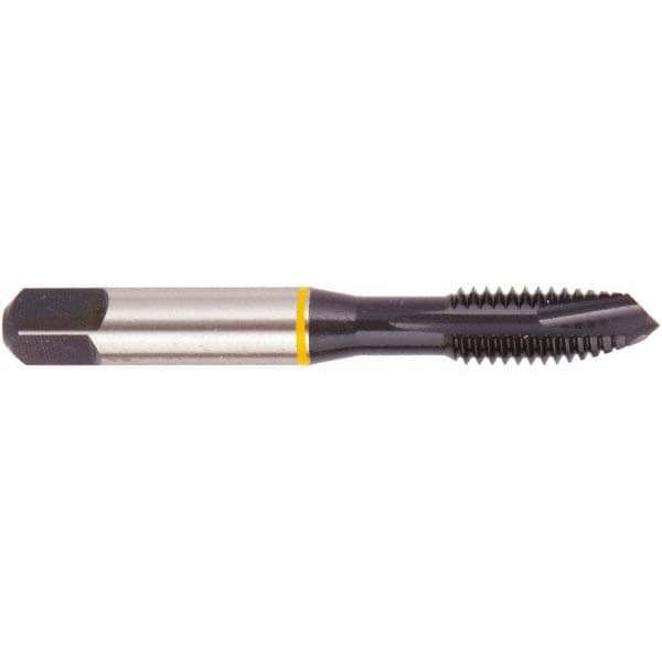 Spiral Point Tap: M18 x 2.5, Metric, 3 Flutes, Plug, 6H, Vanadium High Speed Steel, Oxide Finish