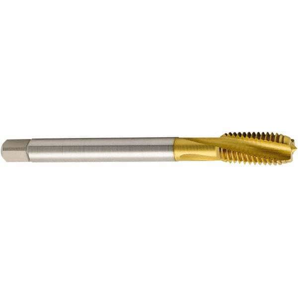 Spiral Flute Tap: M22 x 2.50, Metric, 4 Flute, Modified Bottoming, 6H Class of Fit, Cobalt, TiN Finish