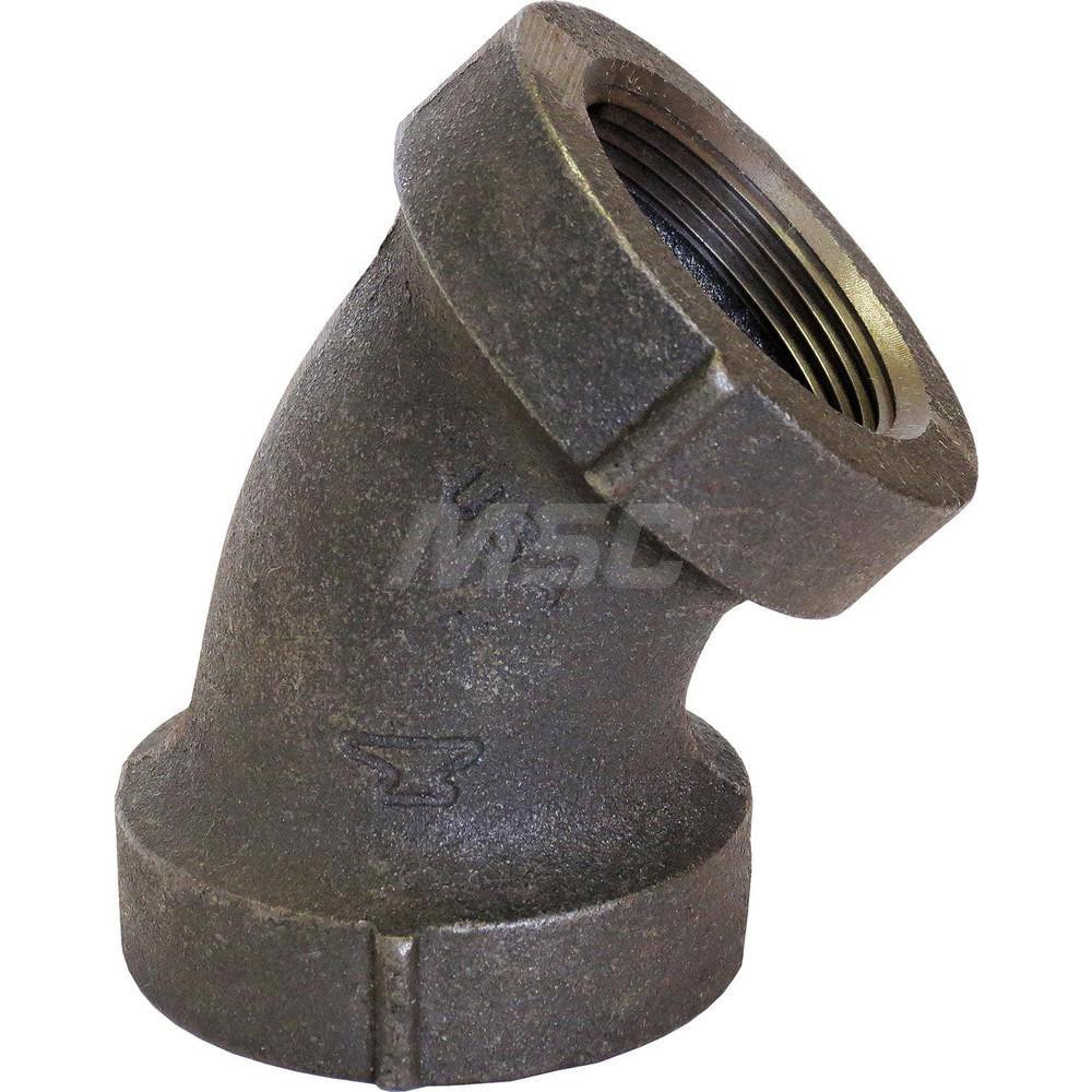 Black 45 &deg; Elbow: 1-1/2
