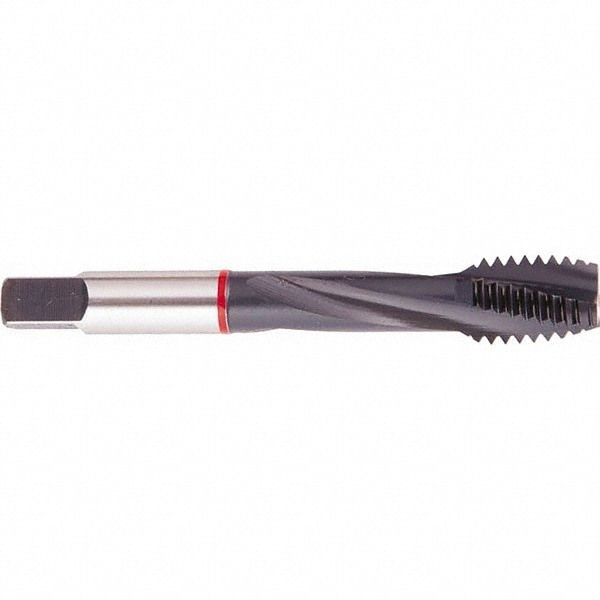 Spiral Flute Tap: M4 x 0.70, Metric Coarse, 3 Flute, Bottoming, 6H Class of Fit, Powdered Metal, Oxide Finish