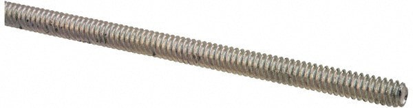 Threaded Rod: #10-24, 2' Long, Low Carbon Steel