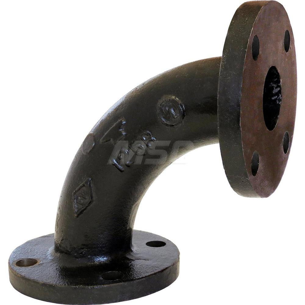 Black 90 &deg; Flanged Elbow: 2