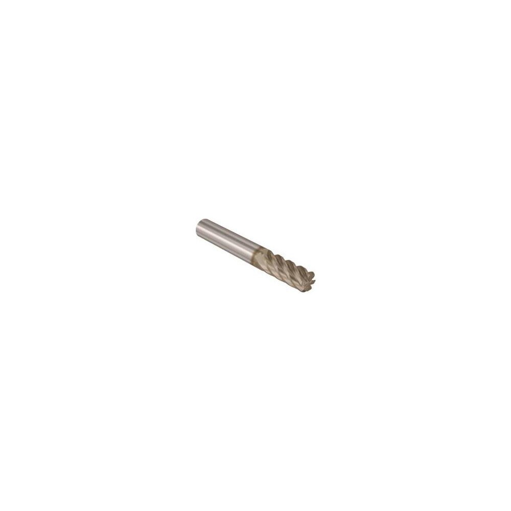Corner Radius End Mill: 20 mm Dia, 62 mm LOC, 0.5 mm Radius, 6 Flutes, Solid Carbide