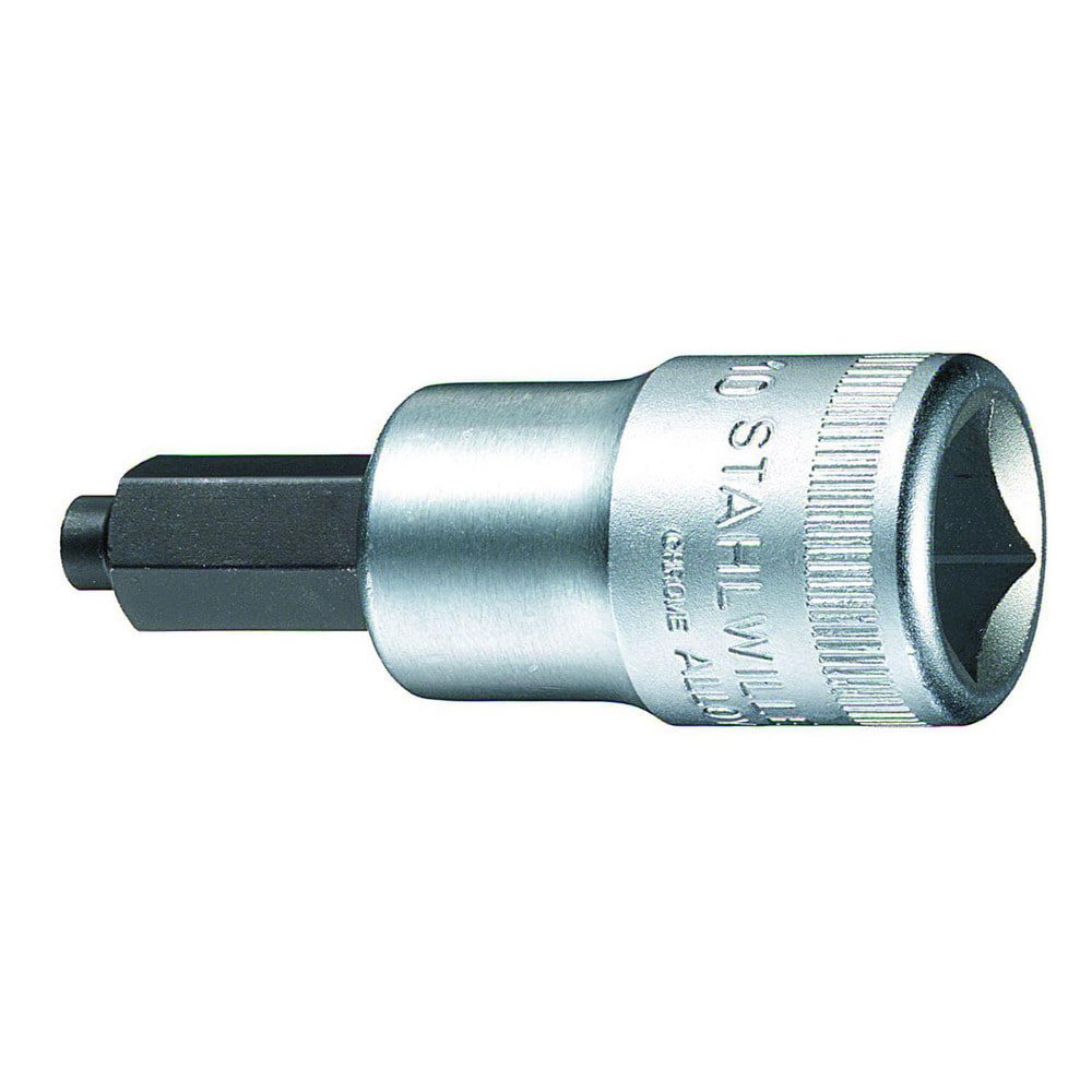 Hand Hex & Torx Bit Sockets; Socket Type: Hex Bit Socket ; Hex Size (mm): 10.000 ; Insulated: No ; Tether Style: Not Tether Capable ; Material: Chrome Alloy Steel ; Finish: Chrome-Plated