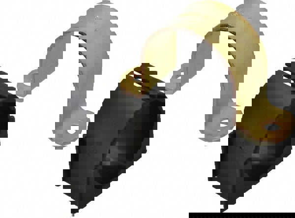 1-1/2 Pipe, Steel, Zinc Plated Pipe Strap with Cushion