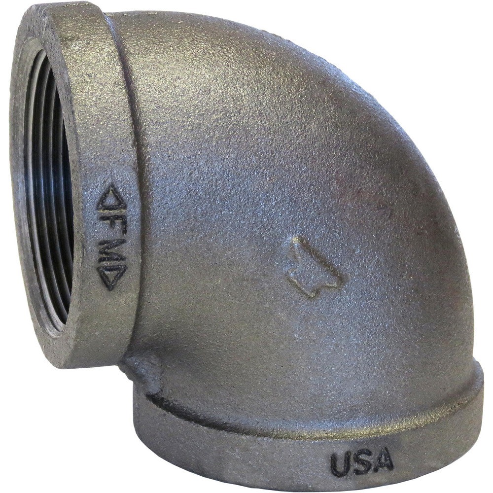 Black Pipe Fittings; Fitting Type: Elbow ; Fitting Size: 1/4 ; End Connections: MIPT ; Material: Malleable Iron ; Fitting Shape: 900 Elbow ; Thread Standard: MNPT