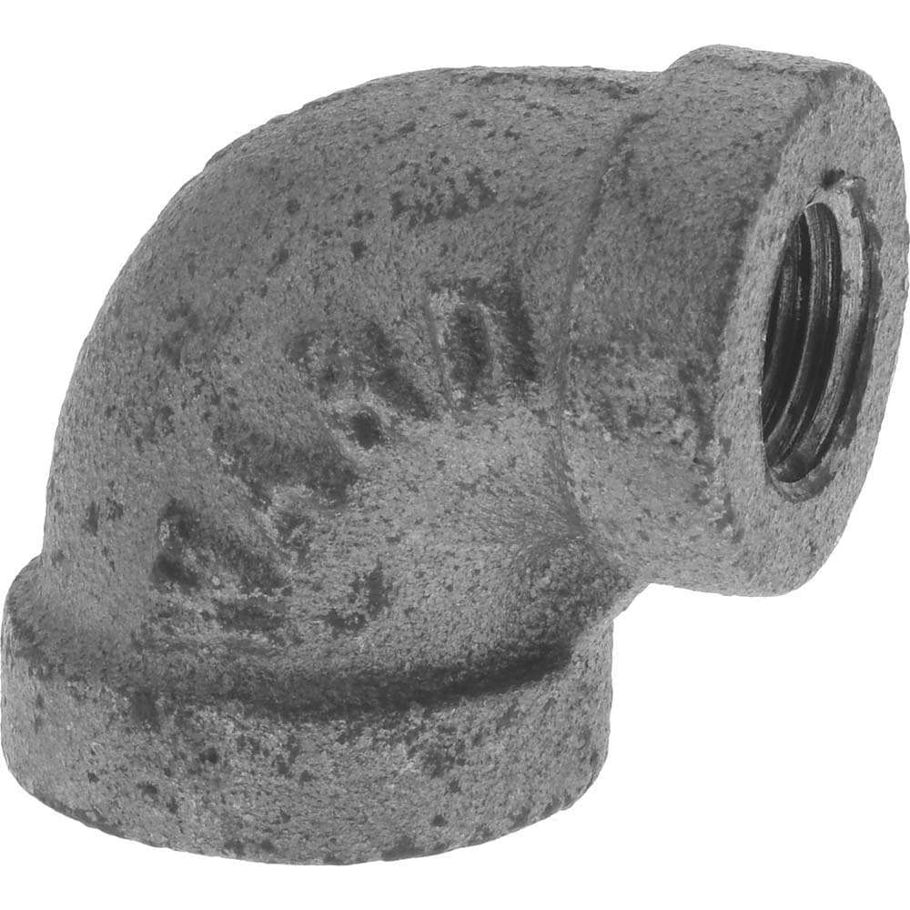 Black 90 &deg; Elbow: 3/8 x 1/4
