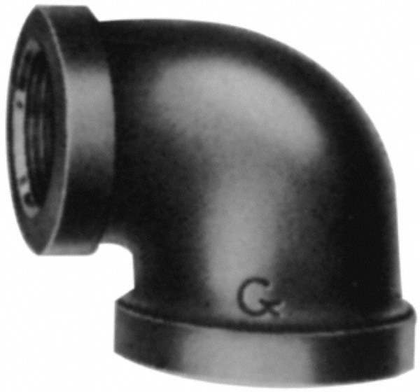 Black 90 &deg; Elbow: 1 x 3/8