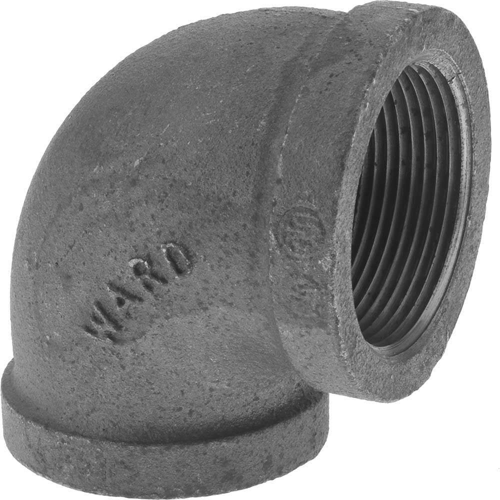 Black 90 &deg; Elbow: 1-1/2 x 1-1/4