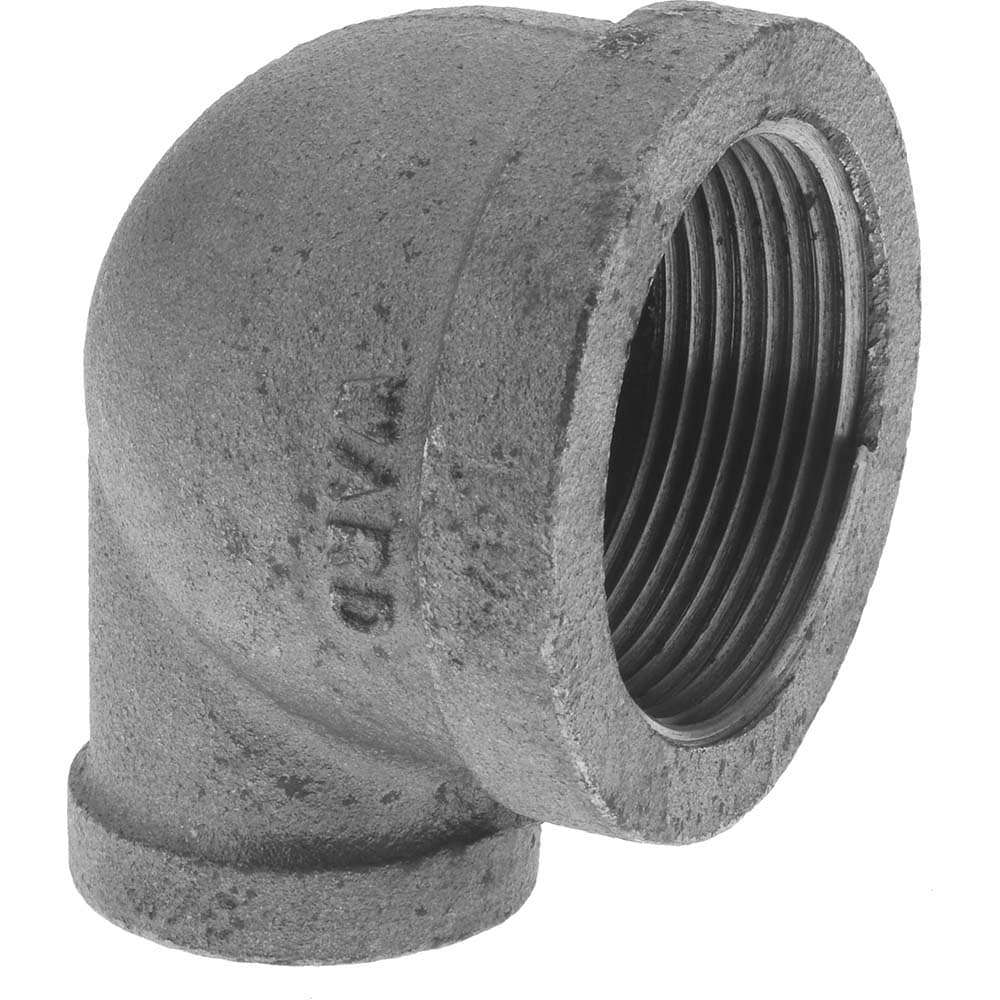 Black 90 &deg; Elbow: 1-1/2 x 3/4