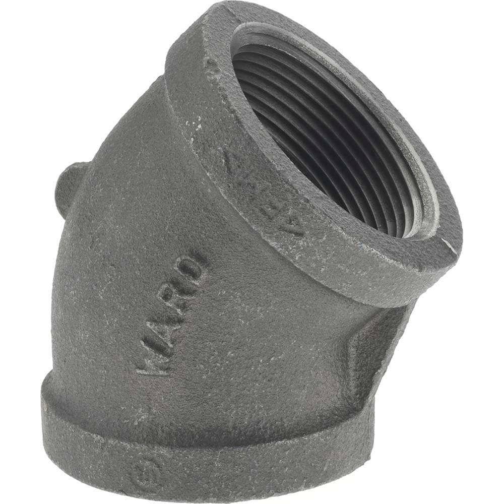 Black 45 &deg; Elbow: 1-1/2