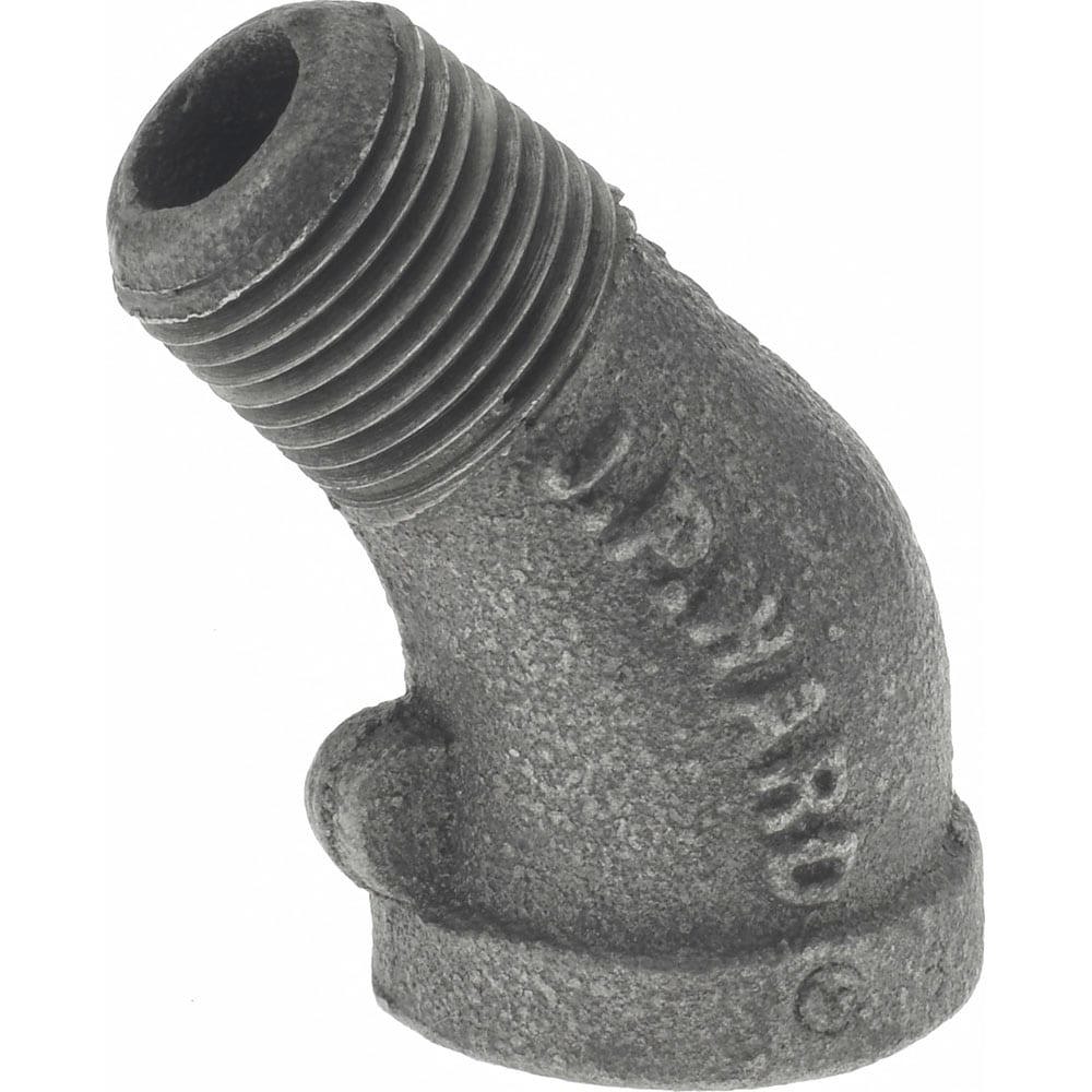 Black 45 &deg; Street Elbow: 3/8