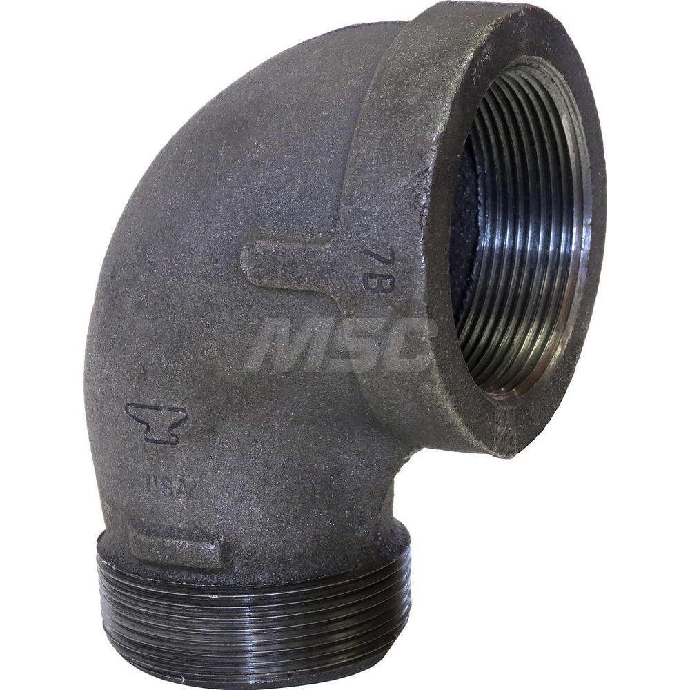 Black 90 &deg; Street Elbow: 1 x 3/4