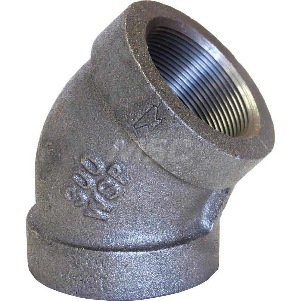 Black 45 &deg; Elbow: 3/4