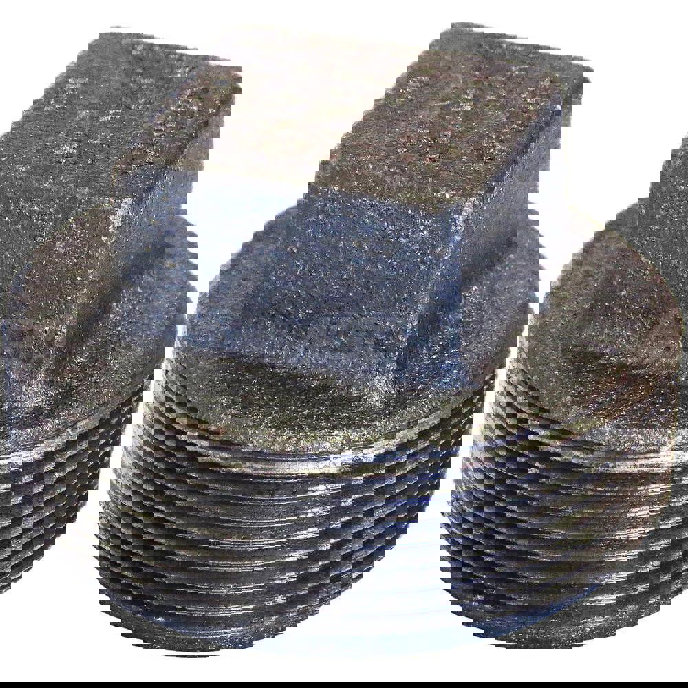 Black Square Plug: 2-1/2