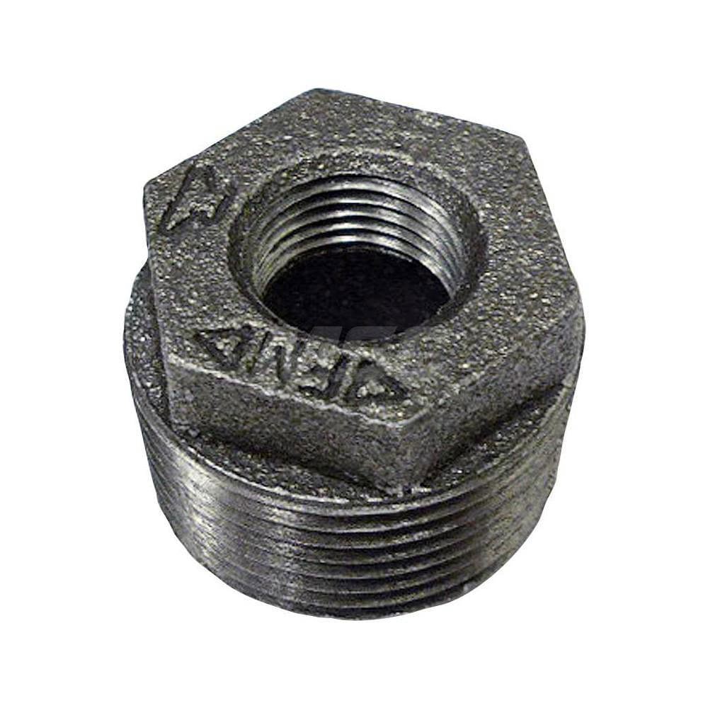 Black Hex Bushing: 1-1/2 x 1-1/4