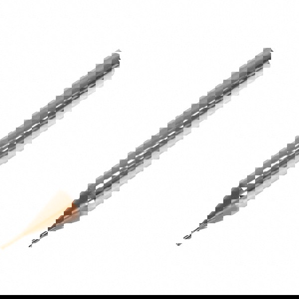 Ball End Mill: 1.00 mm Dia, 1.00 mm LOC, 2 Flute, Solid Carbide