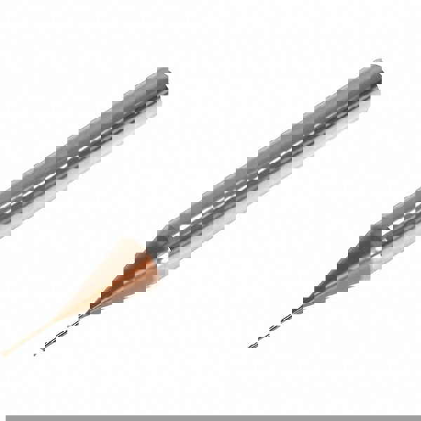 Corner Radius End Mill: 0.8 mm Dia, 0.6 mm LOC, 0.05 mm Radius, 2 Flutes, Solid Carbide