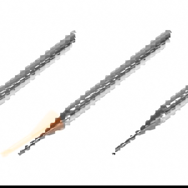 Corner Radius End Mill: 2 mm Dia, 1.5 mm LOC, 0.05 mm Radius, 4 Flutes, Solid Carbide