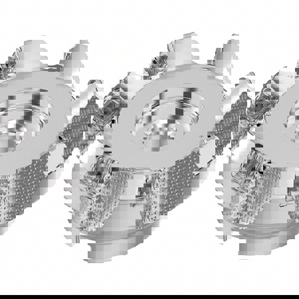 100mm Cut Diam, 32mm Arbor Hole, 6mm Max Depth of Cut, 48° Indexable Chamfer & Angle Face Mill