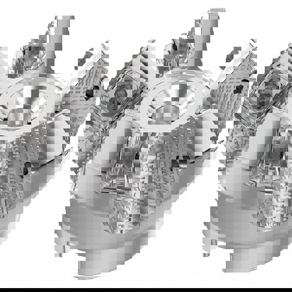 50mm Cut Diam, 22mm Arbor Hole, 6mm Max Depth of Cut, 48° Indexable Chamfer & Angle Face Mill