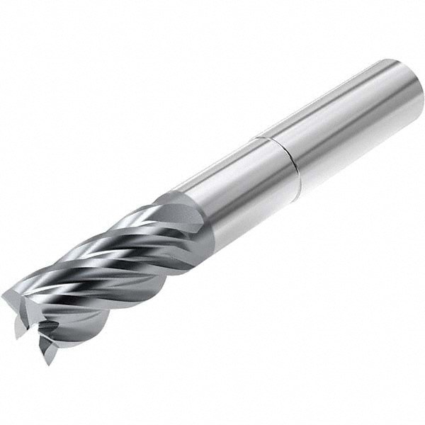 Square End Mill: 5/8'' Dia, 1-1/4'' LOC, 5/8'' Shank Dia, 5'' OAL, 5 Flutes, Solid Carbide