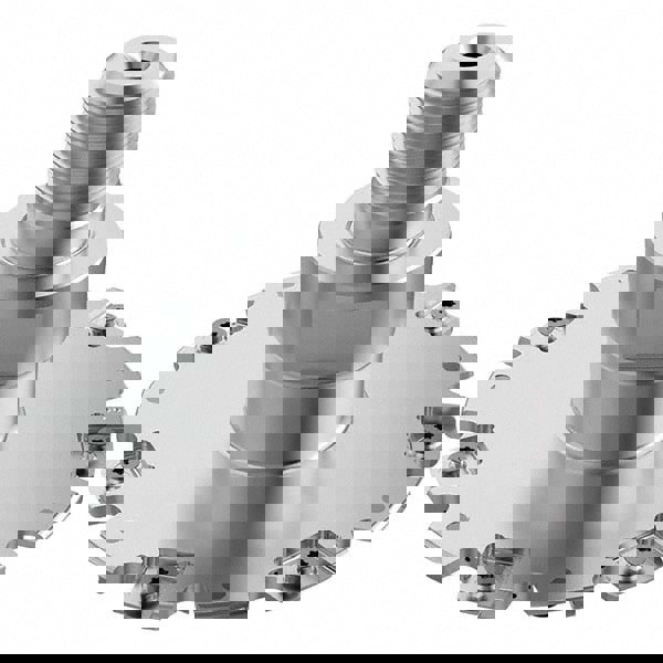 Indexable Slotting Cutter: 4 mm Cutting Width, 100 mm Cutter Dia, Combimaster Connection, 32.7 mm Max Depth of Cut