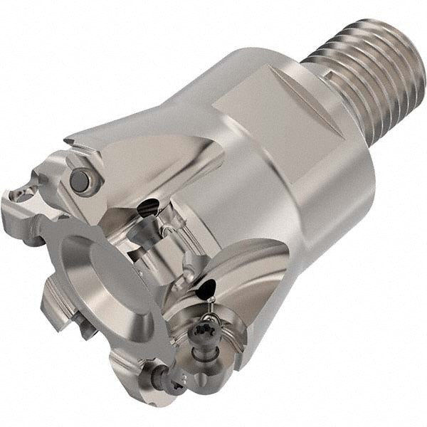 Indexable Copy End Mill: 5 mm Max Depth of Cut, Through Coolant