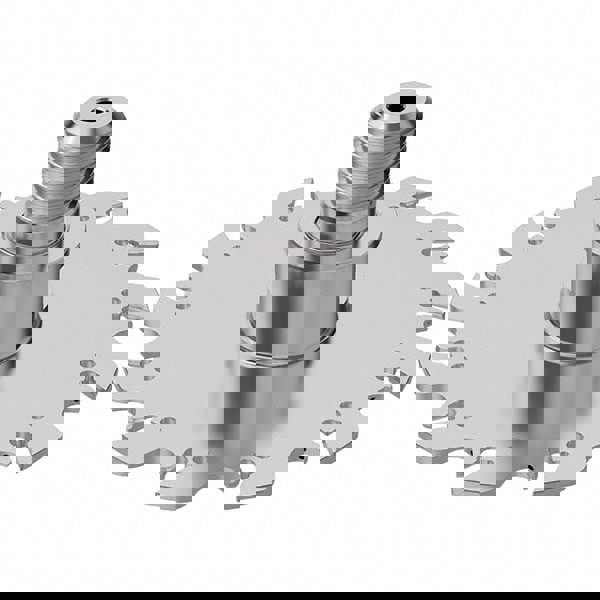 Indexable Slotting Cutter: 3.1 mm Cutting Width, Combimaster Connection, 43.1 mm Max Depth of Cut