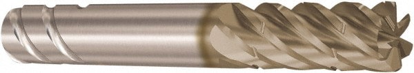 Corner Radius End Mill: 20 mm Dia, 62 mm LOC, 2 mm Radius, 6 Flutes, Solid Carbide