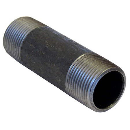 Black Pipe Nipples & Pipe; Pipe Size (Inch): 3/4 ; Length (Inch): 4-1/2 ; Schedule: 40 ; Construction: Welded ; Full or Partial Threading: Threaded on Both Ends ; Lead Free: No