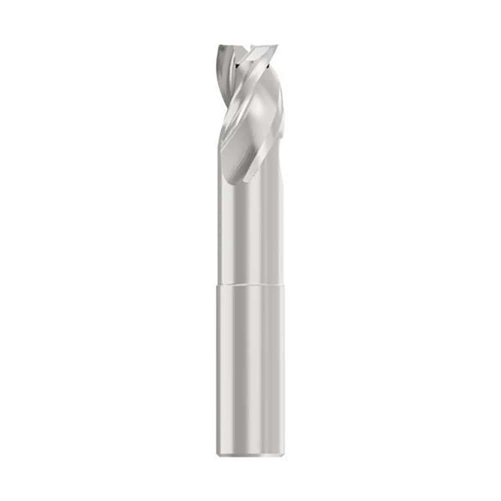 Square End Mill: 1/2'' Dia, 3/4'' LOC, 1/2'' Shank Dia, 3-1/2'' OAL, 3 Flutes, Solid Carbide