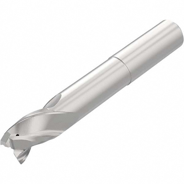 Square End Mill: 1'' Dia, 1-1/4'' LOC, 1'' Shank Dia, 5'' OAL, 3 Flutes, Solid Carbide