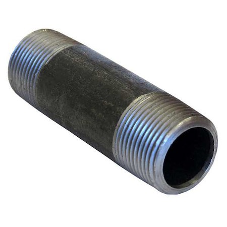 Black Pipe Nipples & Pipe; Pipe Size (Inch): 1/8 ; Length (Inch): 3 ; Schedule: 80 ; Construction: Welded ; Full or Partial Threading: Threaded on Both Ends ; Lead Free: No